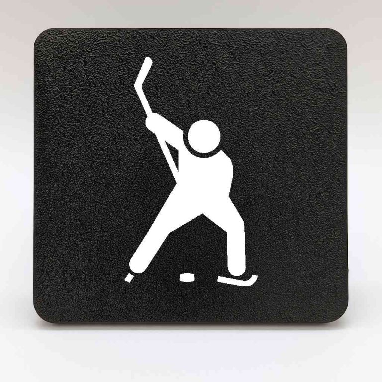 🏒 Hockey Hitch Cover (Puck & Stick)
