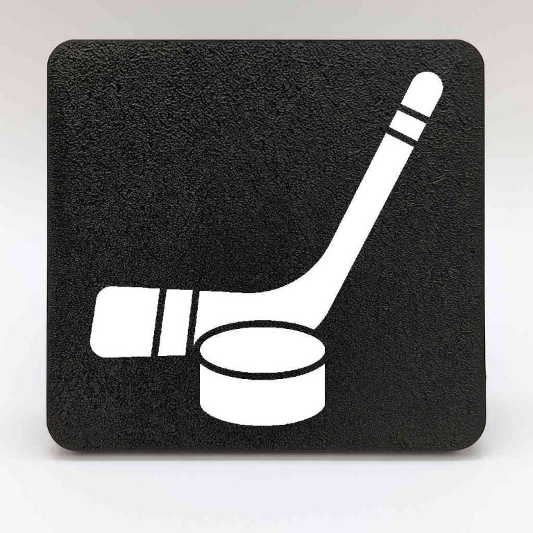 🏒 Hockey Hitch Cover (Puck & Stick)