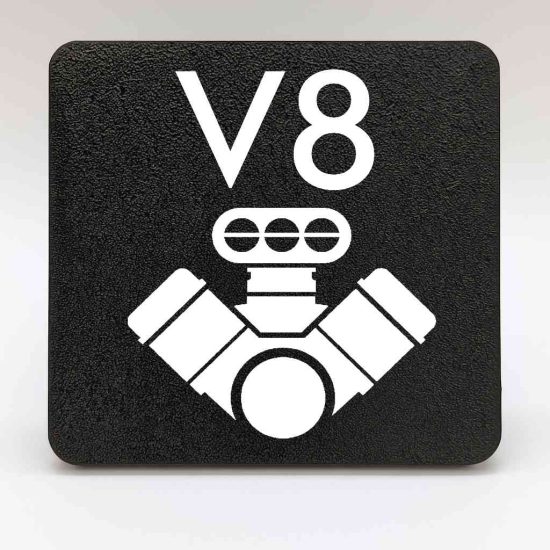 V8 Muscle Engine Hitch Cover