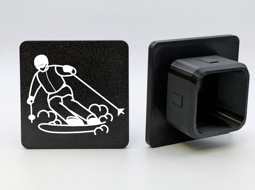 Skiing Hitch Cover
